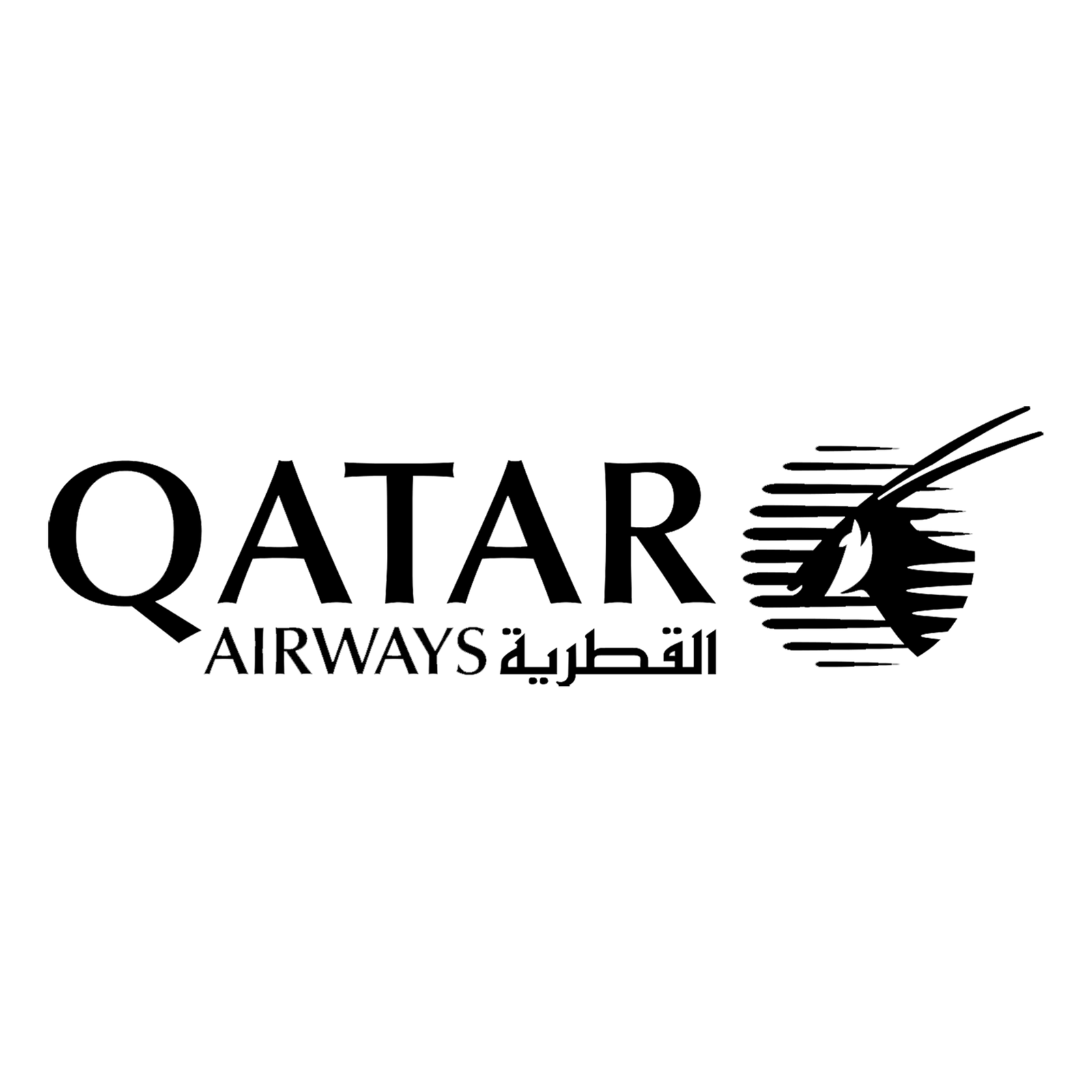 [CITYPNG.COM]Qatar Airways Black Logo Transparent Background - 2000x2000